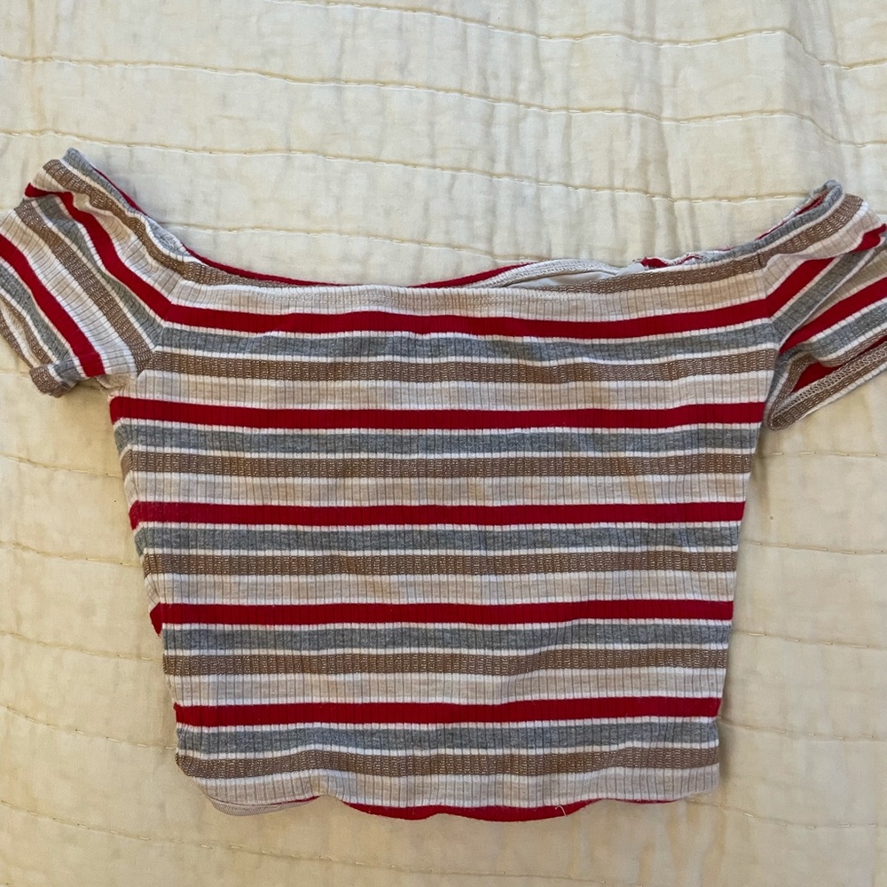 Macy crop top in verano stripe